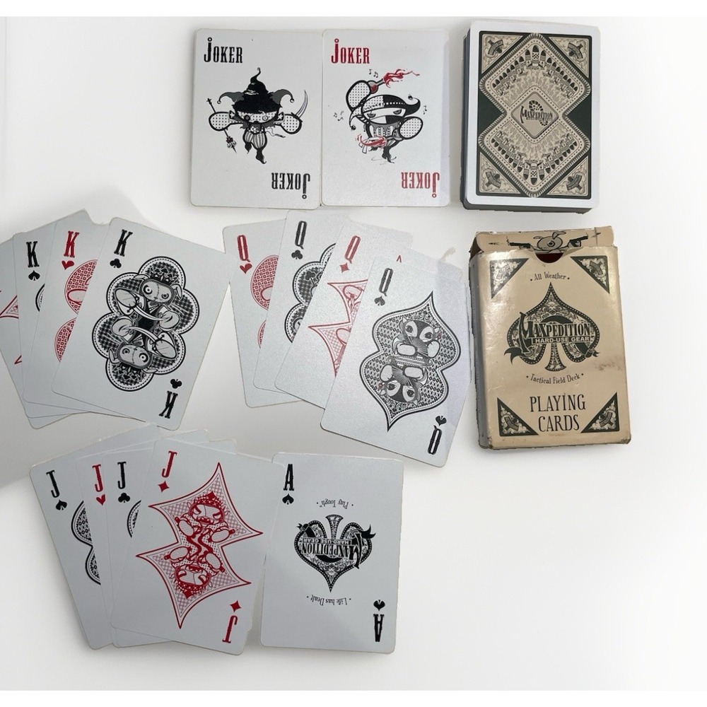 Maxpedition Tactical Field campcore Playing Cards Deck waterproof Complete